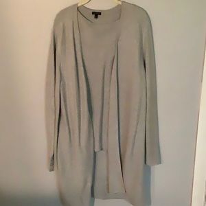 Long gray sweater set